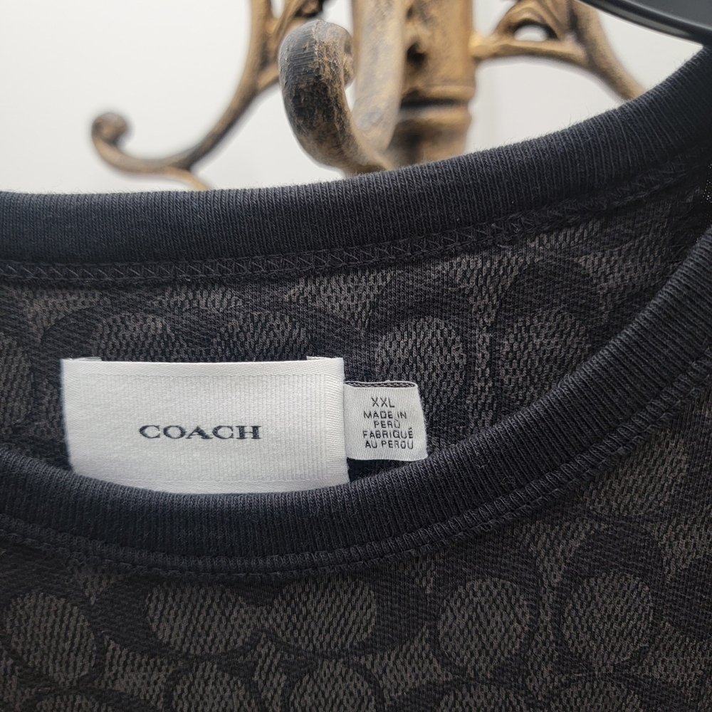 Coach Charcoal Patterned Tee - Picture 2 of 7
